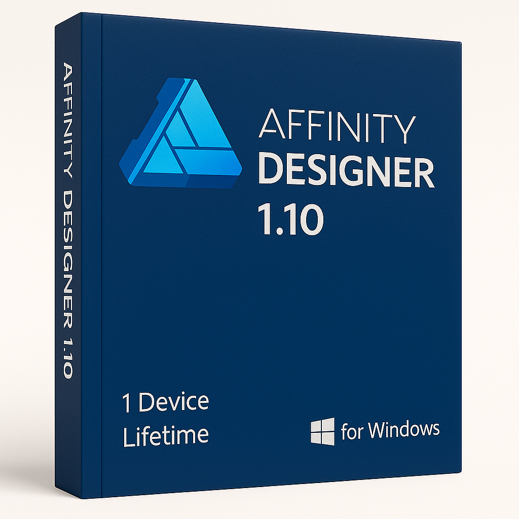 Affinity Designer 1.10 box for Windows 1 Device Lifetime License