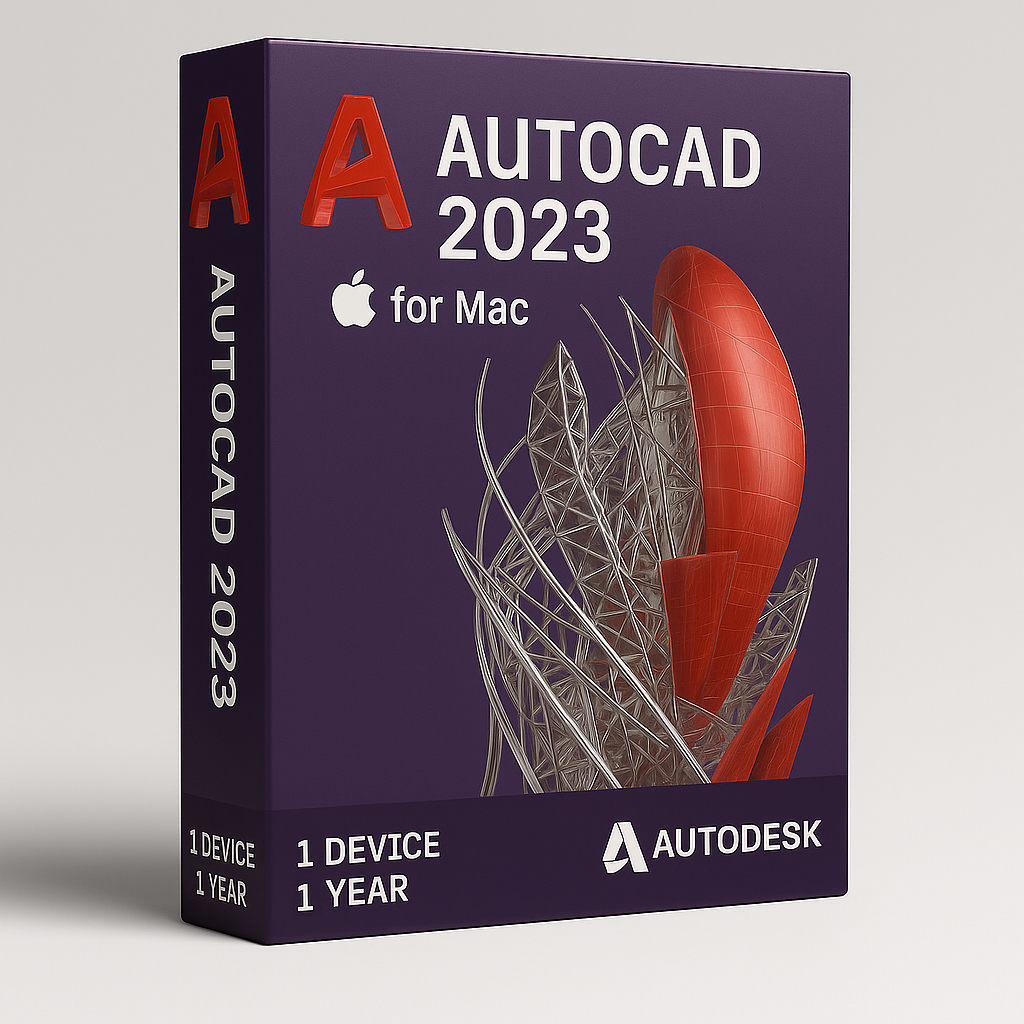 Autodesk AutoCAD 2023 retail box for Mac – 1 device